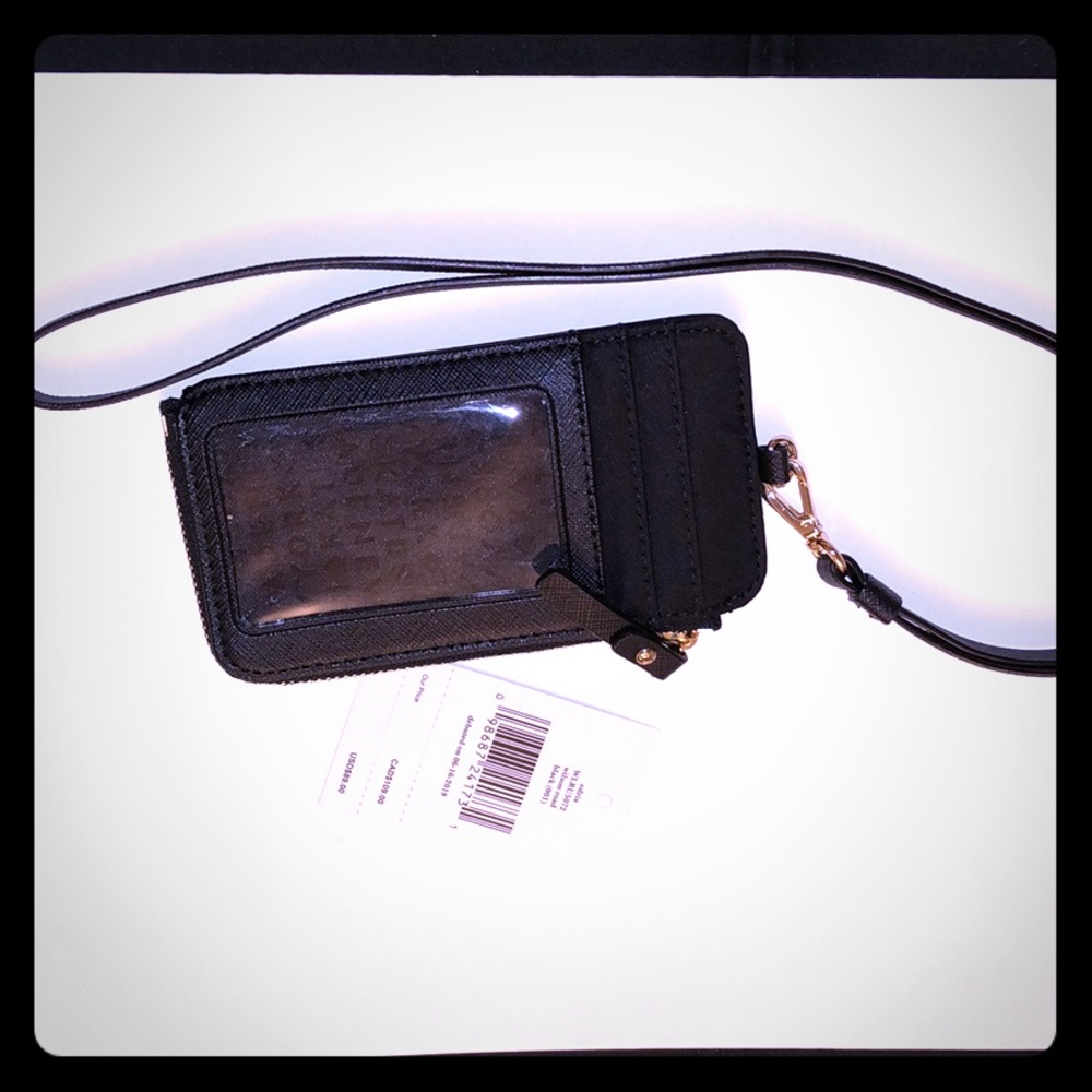 Kate Spade Edria ID holder, card case, neck strap